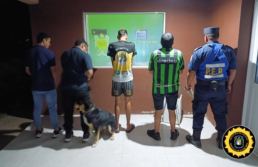 Dos hombres fueron detenidos y puestos a disposici&oacute;n de la Justicia Federal de Concordia