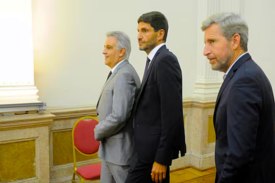 Los gobernadores Mart&iacute;n Llaryora (C&oacute;rdoba), Maximiliano Pullaro (Santa Fe) y Rogelio Frigerio (Entre R&iacute;os) mandaron una fuerte se&ntilde;al de apoyo al campo