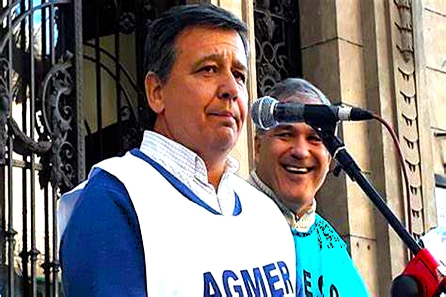 Secretario general de Agmer, Marcelo Pagani,
