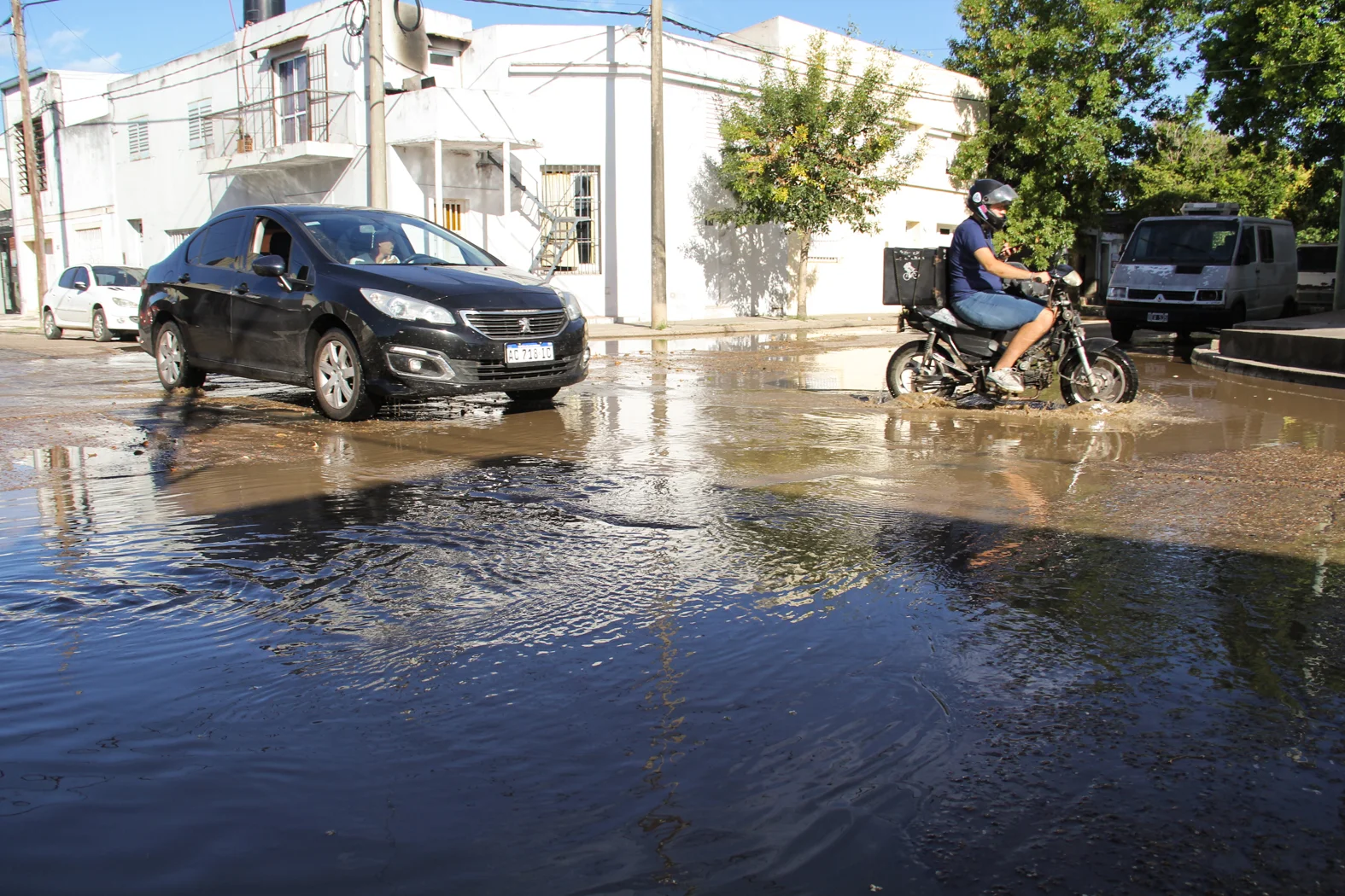 Por la obra inconclusa, así está la zona