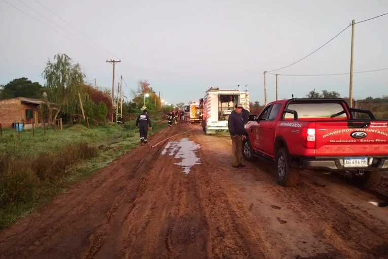 Tragedia en Gualeguay: un bombero murió a causa del incendio en su hogar