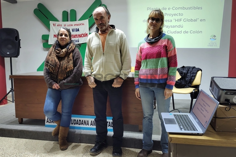 Conflicto ambiental: referentes de Colón alertaron sobre los riesgos del proyecto de hidrógeno verde