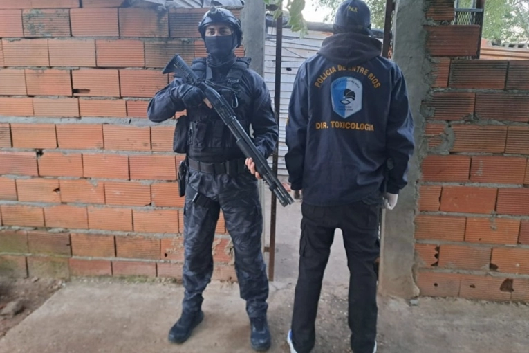 Operativo en Concordia: secuestran marihuana, cocaína y detienen a cuatro personas