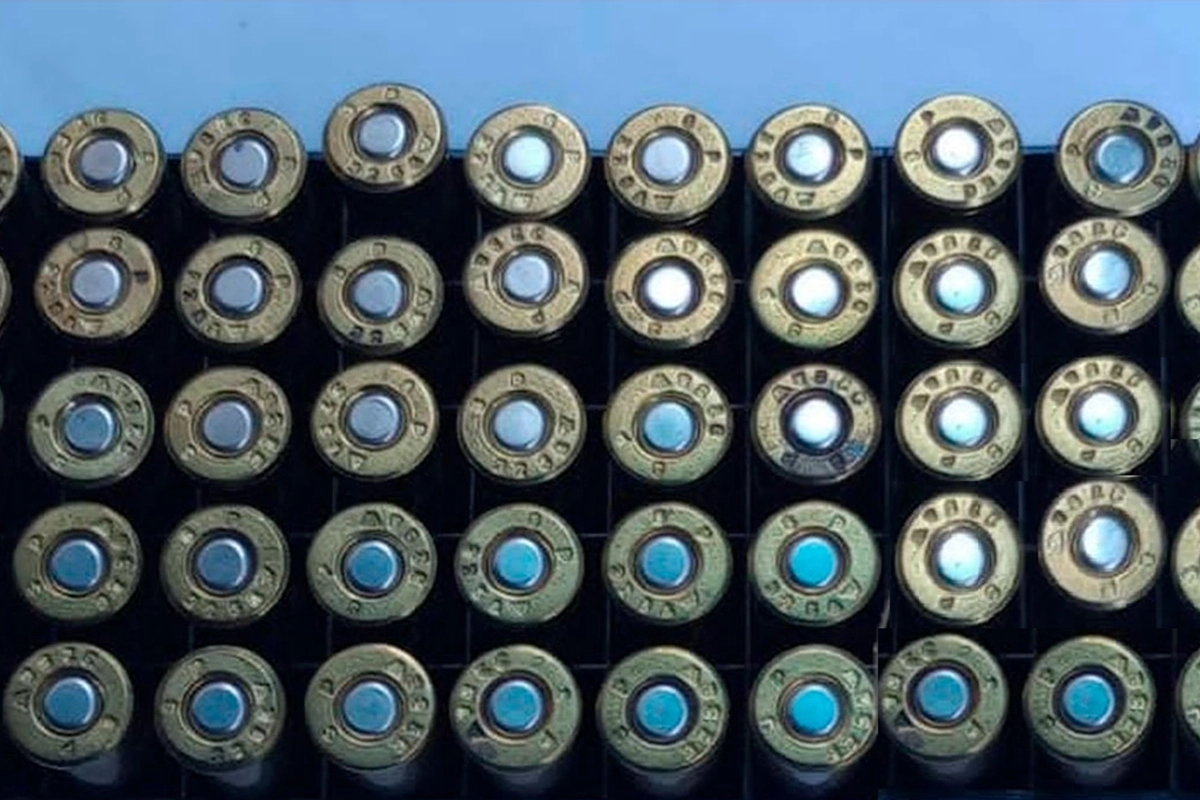 Las balas secuestradas. Foto: (PER)