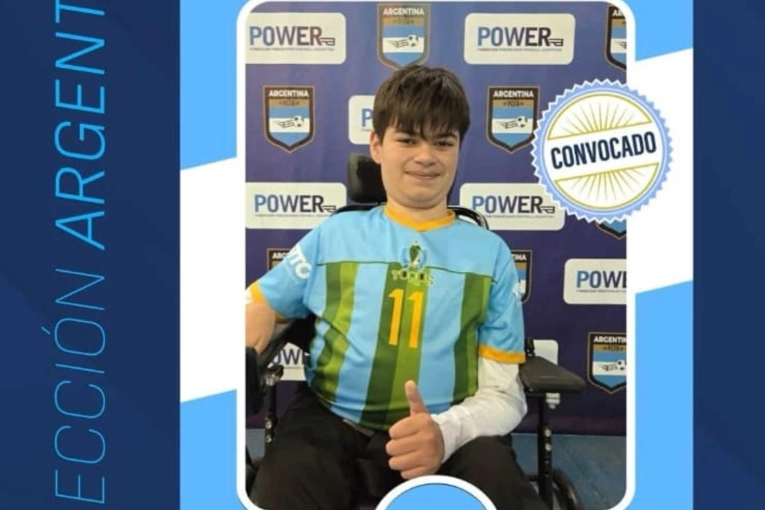 Eugenio Burgos, jugador de Los Toros, fue citado a la Selección Argentina de Powerchair Football