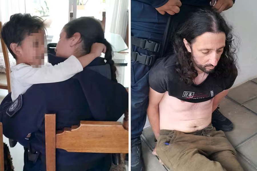 Detenido junto a su hijo de 5 a&ntilde;os