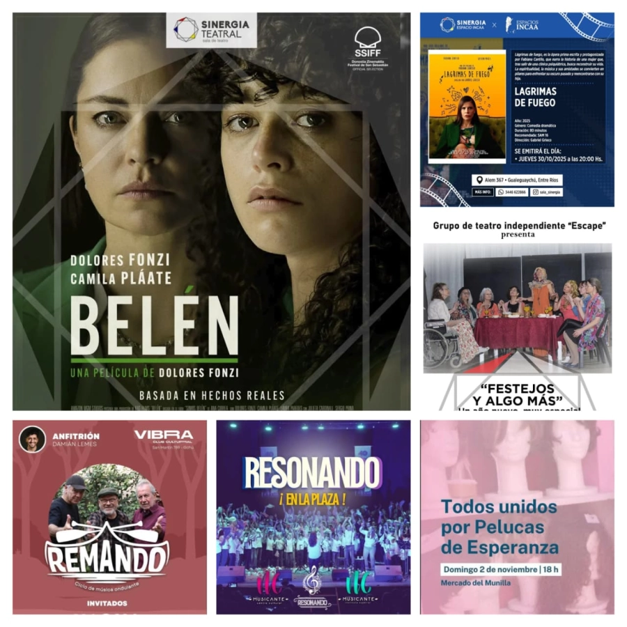 La Agenda de las propuestas culturales en la ciudad, desde el jueves 30 de octubre al mi&eacute;rcoles 5 de noviembre