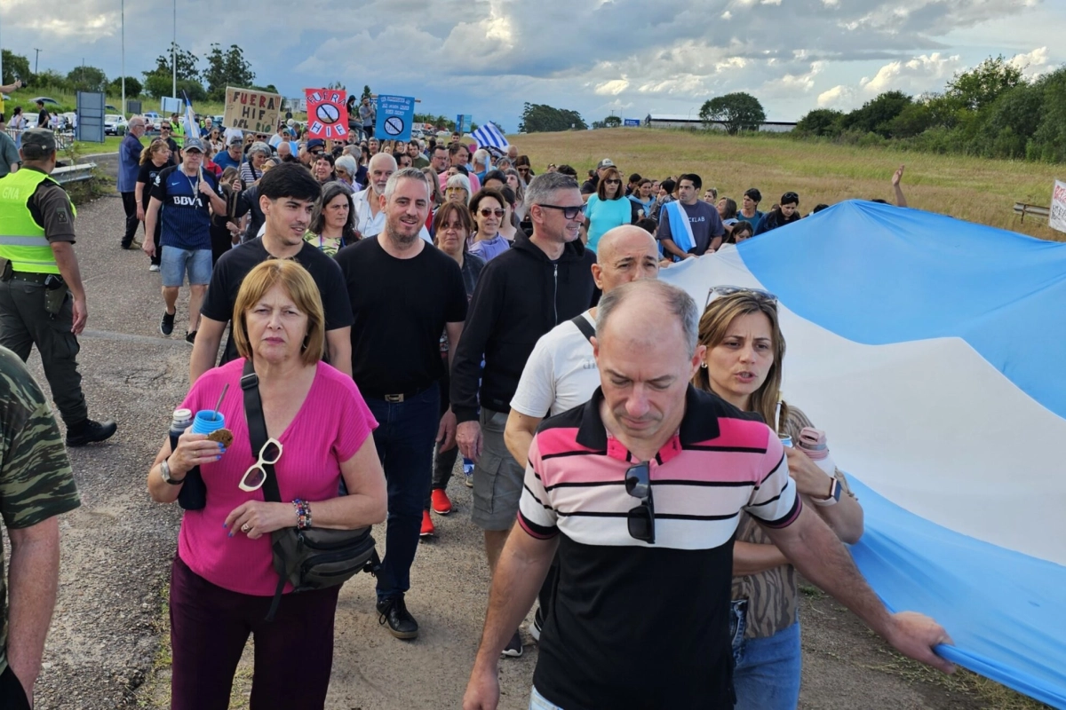 Jos&eacute; Walser estuvo presente en la marcha