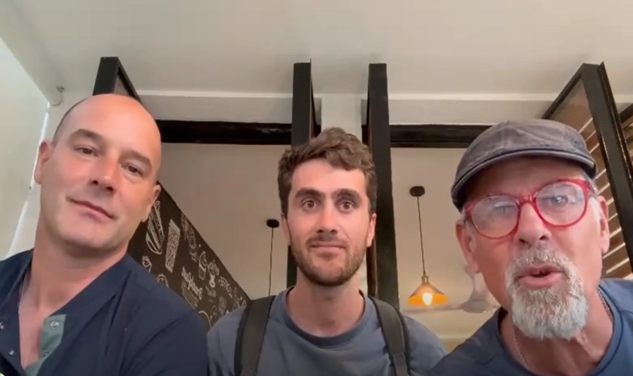 Yamand&uacute; Mart&iacute;nez, Vicente Conculini y Miguel Silio