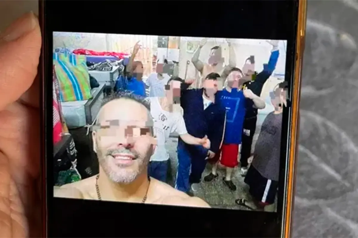 La foto que enviaron los estafadores