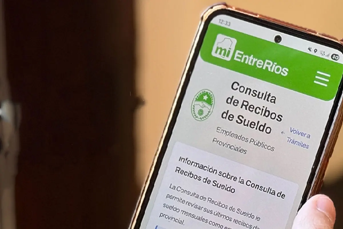 Recibos de sueldo&nbsp;por la plataforma Mi Entre R&iacute;os