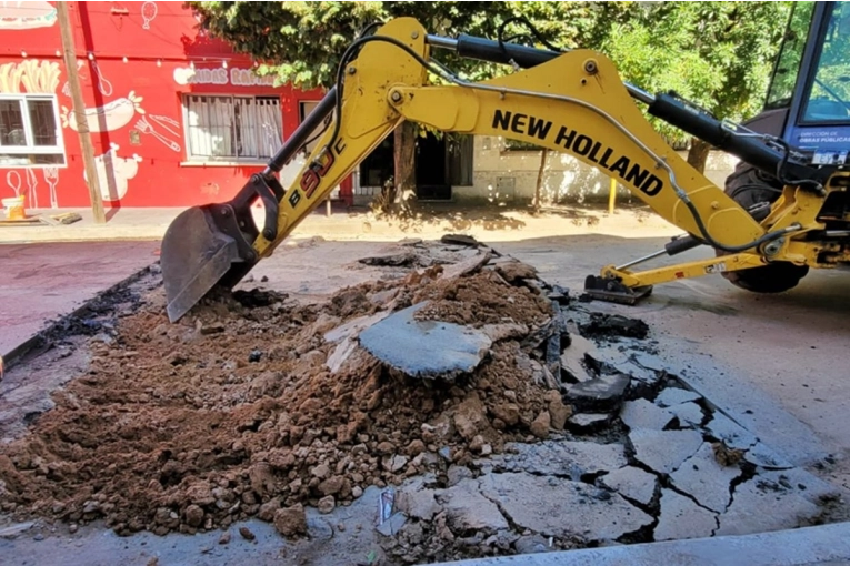 Siguen los cortes totales de varias arterias de la ciudad por trabajos de bacheo