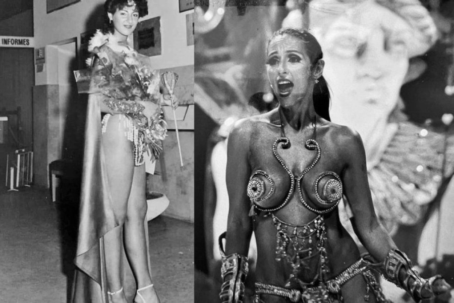 <i>En 1984 fue coronada reina del Carnaval</i>