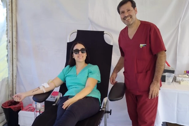Decenas de personas donaron sangre en la &ldquo;Pasarela Solidaria&rdquo; en Pueblo Belgrano