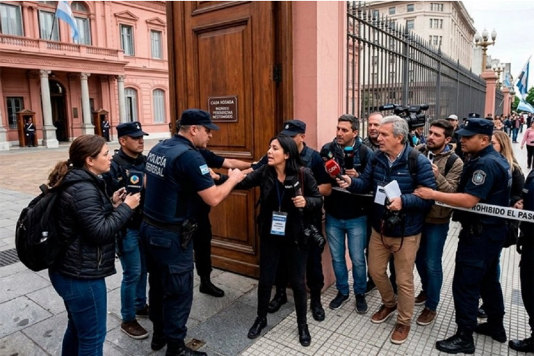 Por primera vez en la historia, el Gobierno prohibi&oacute; el ingreso de periodistas a la Casa Rosada