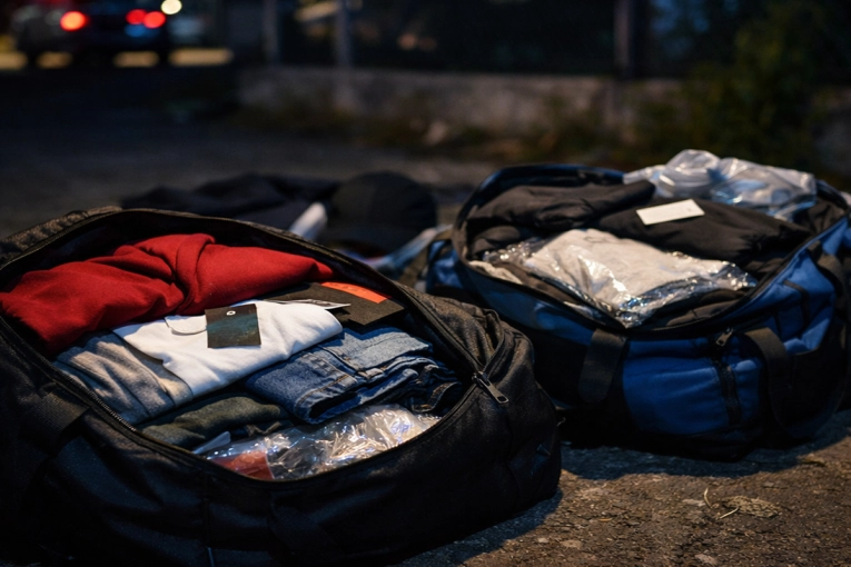 Aprehenden a dos hombres con un bolso de ropa nueva, no pudieron explicar su procedencia
